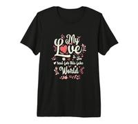 Mi Amor es Demasiado Real para Este Mundo Falso Camiseta Premium