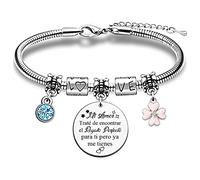 Mi Amor Mujeres Pulsera Esposa Novia Día De San Valentín Alma Gemela Regalo Cumpleaños Joyería Corazón Cariño Divertido Romántico Recuerdo Compromiso Acción Gracias Aniversario Bodas Navidad Regalos