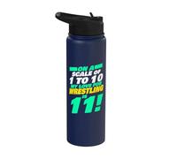 Mi amor por la lucha libre es 11 - Funny Wrestler Stainless Steel Insulated Water Bottle