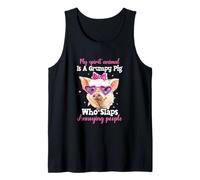 Mi animal espiritual es un cerdo gruñón que abofetea a la gente molesta Camiseta sin Mangas