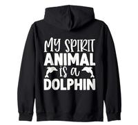 Mi animal espiritual es un delfín Sudadera con Capucha