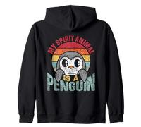 Mi Animal Espiritual Es Un Pingüino Pingüinos Pingüino Sudadera con Capucha