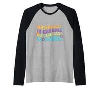 Mi ansiedad es crónica pero este culo es icónico Camiseta Manga Raglan