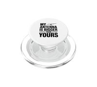 Mi Antena es más Grande Que la Tuya Humor Divertido Geek PopSockets PopGrip para MagSafe