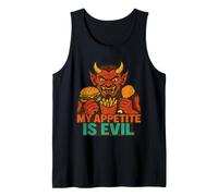 Mi apetito es Malvado diabólico Foodie Camiseta sin Mangas