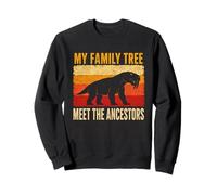Mi árbol genealógico Conoce a los antepasados Gorgonopsian Retro Sudadera