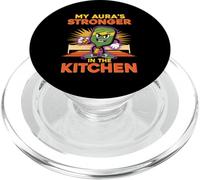 Mi Aura es más Fuerte en la Cocina Jugador de Pickleball PopSockets PopGrip para MagSafe