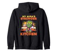 Mi Aura es más Fuerte en la Cocina Jugador de Pickleball Sudadera con Capucha