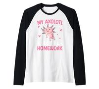 Mi Axolotl se comió mi Tarea Camiseta Manga Raglan