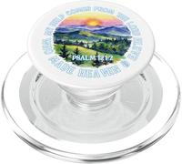 Mi Ayuda proviene del Señor Versículo de la Biblia Religiosa PopSockets PopGrip para MagSafe