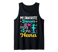 Mi Bailarina Favorita me Llama Abuela Baile Abuela día de la Madre Camiseta sin Mangas