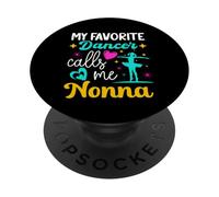 Mi Bailarina Favorita me Llama Nonna Dance Abuela Día de la Madre PopSockets PopGrip Adhesivo