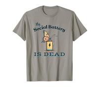Mi batería social está muerta Torpe mariposa necesita carga Camiseta