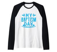 Mi Bautismo Día Camisa Bautizo Camisa Bautizo Christian Bautised Camiseta Manga Raglan