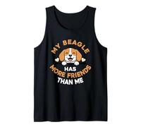 Mi Beagle Tiene más Amigos Que yo Camiseta sin Mangas