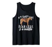 Mi bebé tiene cuatro patas para ecuestarios y amantes de los caballos Camiseta sin Mangas