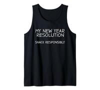 Mi Bocadillo de resolución de año Nuevo responsablemente Divertido Objetivo de NYE Camiseta sin Mangas