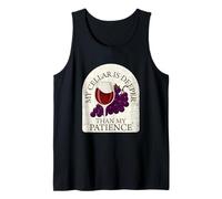 Mi Bodega es más Profunda Que mi Paciencia Funny Wine Camiseta sin Mangas