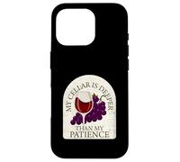 Mi Bodega es más Profunda Que mi Paciencia Funny Wine Carcasa para iPhone 16 Pro