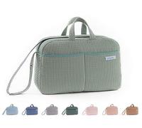 mi bollito - Bolso de maternidad Crossbody para carrito de bebé y para hospital. Bolsa organizadora práctica y elegante de gran capacidad. Producto fabricado en España. (Verde mint)