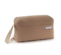 Mi Bollito - Bolso para carrito de bebé. Bolsa organizadora práctica, elegante y multifuncional de gran capacidad. Producto fabricado en España. (Marrón pastel)