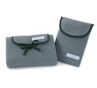 mi bollito - Set de 2 unidades, cambiador de bebé impermeable más bolsa pañalera para toallitas y pañales. Fabricado íntegramente en España. (Verde)