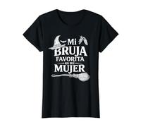 mi Bruja Favorita es mi Mujer Camiseta gráfica económica, Mujer, Negro, S
