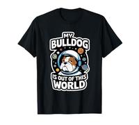 Mi Bulldog está fuera de este mundo Niños Bulldog Camiseta