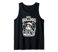 Mi Bulldog está fuera de este mundo Niños Bulldog Camiseta sin Mangas