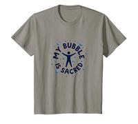 Mi Burbuja Es Sagrada No Amigable No Toque Introvertido Camiseta, Niños, Pizarra, 10 años