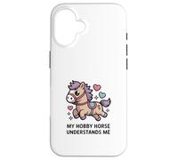 Mi Caballo Aficionado me Entiende, Lindo Poni Kawaii Carcasa para iPhone 16