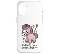 Mi Caballo Aficionado me Entiende, Lindo Poni Kawaii Carcasa para iPhone 16
