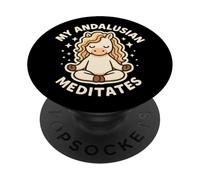 Mi Caballo Andaluz medita Lindo Divertido PopSockets PopGrip Adhesivo