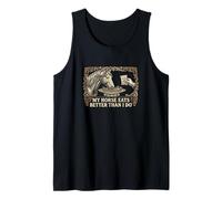 Mi Caballo Come Mejor Que yo Gerente de establo Ecuestre Camiseta sin Mangas