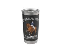 Mi caballo de doma es más inteligente que la mayoría de la gente Doma divertida Vaso térmico de acero inoxidable de doble pared