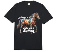 Mi Caballo es Tan Bonito como un Caballo con Botones. Me Encanta la artesanía. Comfort Colors Adult Heavyweight T-Shirt