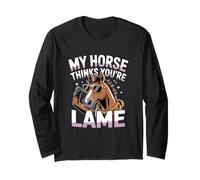 Mi caballo piensa que eres cojo ecuestre Manga Larga