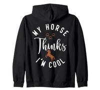 Mi Caballo Piensa Que Soy Genial Sudadera con Capucha