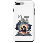 Mi cabeza vive en libros - Lindos amantes de la lectura y la literatura Carcasa para iPhone 7 Plus/8 Plus