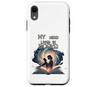 Mi cabeza vive en libros - Lindos amantes de la lectura y la literatura Carcasa para iPhone XR