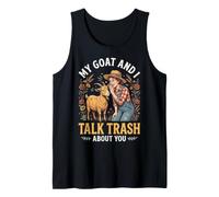 Mi Cabra y yo hablamos Basura de ti Camiseta sin Mangas