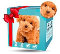 Mi Cachorro Robot Realista, Juguete Interactivo de Peluche para Perro que Camina, Ladra y Mueve la Cola, Auténtica Experiencia de Interacción Emocional, Peluche Adecuado para Niños y Niñas Yellow