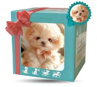 Mi Cachorro Robot Realista, Perro Robot para Adultos Que Actúa como Un Cachorro de Verdad, Caja de Regalo, Ladra, Mueve la Cola y Camina White