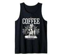 ¡Mi café es Sagrado para mí! Dicho Popular de la Iglesia cafetera Camiseta sin Mangas