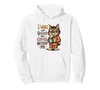 Mi café me necesitaba Despertar Gato Sudadera con Capucha