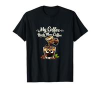 Mi café Necesita más café Maestro Cafeína Vida Camiseta