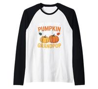 Mi calabaza favorita me llama Grandpop Acción de Gracias Camiseta Manga Raglan