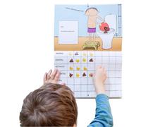 Mi calendario de orinal - Entrenamiento fácil - Sistema de recompensa motivacional con pegatinas y certificado para niños - Deshacerse de los pañales sin estrés - Ayuda de entrenamiento de inodoro