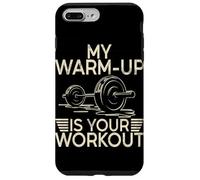 Mi Calentamiento es tu Entrenamiento Deadlifting Powerlifting Fitness Carcasa para iPhone 7 Plus/8 Plus