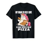 Mi Camino hacia el Amor Propio está Construido con una tonelada de Humor de Pizza Camiseta